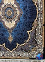 فرش طرح تاج محل سرمه ای700