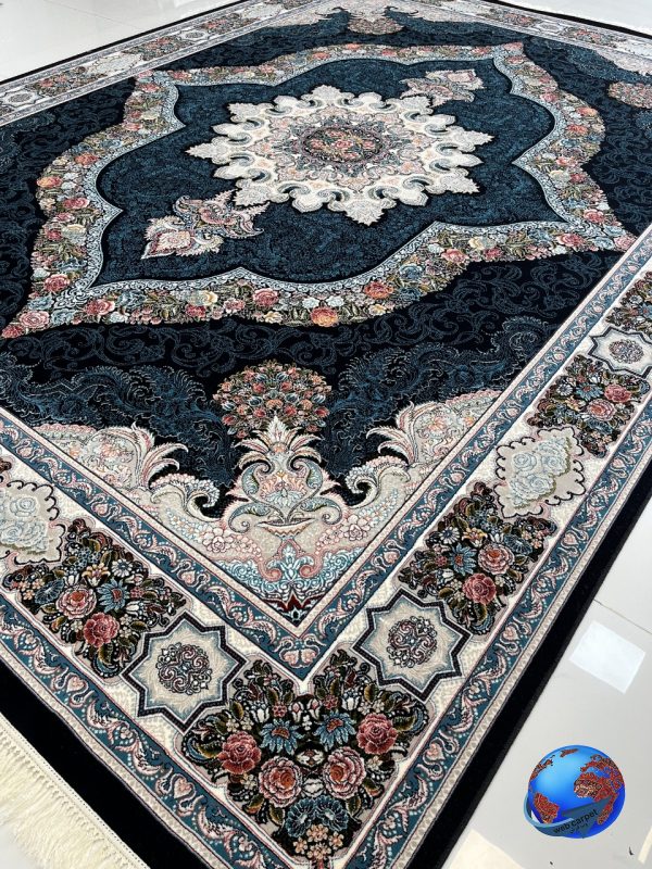 فرش کارینا سورمه ای 700 شانه