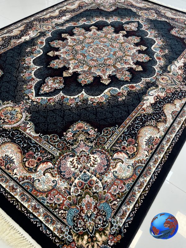 فرش نیلا سورمه ای 700 شانه