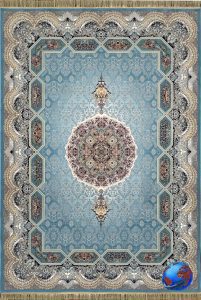 فرش هالیدی آبی فیروزه ای 1200 شانه