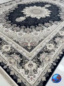 فرش طرح شهیاد سورمه ای