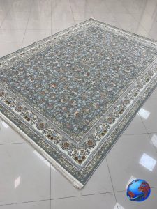 فرش طرح بهار طوسی 1500 شانه