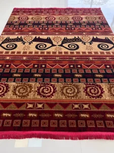 فرش طرح ترکمن سنتی قرمز