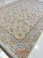 فرش طرح تلما نقره ای 1200