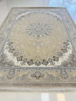 فرش طرح رادمان بژ 1200 شانه