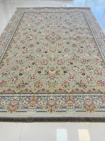 فرش طرح تلما نقره ای 1200 شانه