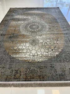 فرش طرح رادوین زغالی 1200 شانه