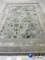 فرش وینتیج مدرن طرح رمیصا طوسی سبز 1200 شانه