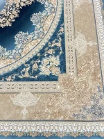فرش طرح کارن آبی 1200