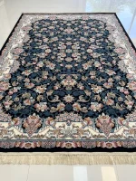 فرش طرح الماس سرمه ای ۷۰۰ شانه