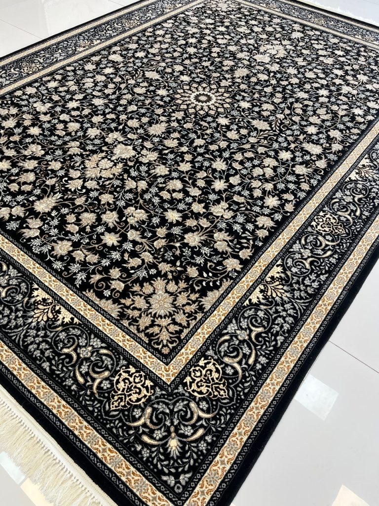 فرش افشان رنگ سرمه ای 700 شانه ارزان قیمت