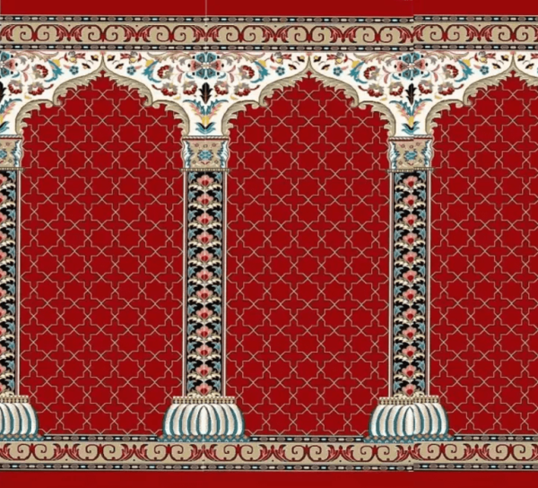فرش سجاده ای 700 شانه غدیر قرمز