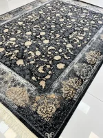 فرش طرح رایکا سرمه ای 700 شانه ارزان