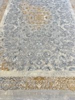 فرش افشان وینتج طرح دلنیا طوسی طلایی 1200 شانه