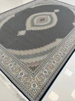 فرش ریز ماهی خاکستری 1200 شانه کاشان