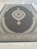 فرش طرح ریز ماهی خاکستری 1200 شانه