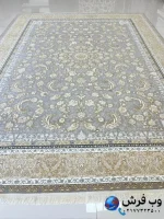 فرش افشان طوسی طلایی 1200شانه روژمان