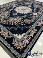 فرش کلاسیک 700 شانه رنگ مشکی ساینا