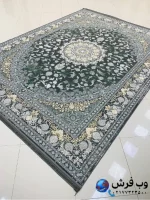 فرش 1200 شانه طرح ساغر دودی کاشان