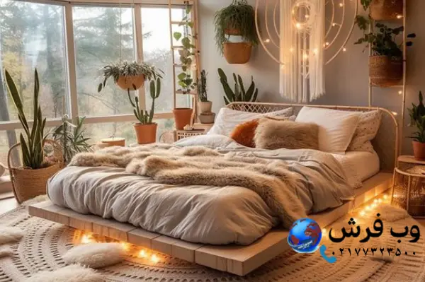 دکوراسیون اتاق خواب روستیک