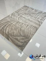 فرش آشپزخانه طوسی طرح طراوت کاشان