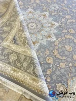فرش رنگ فیلی گل برجسته طرح صنم 1200شانه