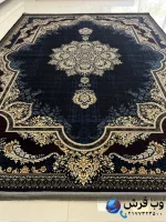 فرش پتینه 700 شانه سرمه ای طرح ساتین