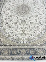 فرش کرم ترنج دار پروانه 1200شانه