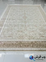 فرش افشان کرم طرح تهمینه 1200شانه