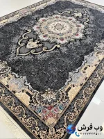 فرش سرمه ای 700شانه درسا کاشان