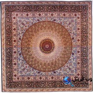 فرش مربعی کاشان