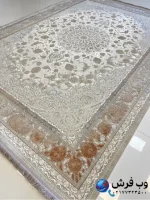 فرش وینتیج کرم طلایی مکس 1200شانه کاشان