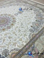 فرش 1700 شانه ترنج کرم کاشان