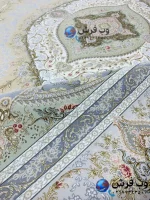 فرش 1700 شانه طرح گلبهار بژ کاشان
