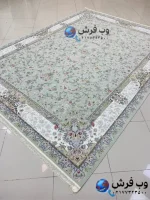 فرش 1700 شانه گلسا سبز کاشان