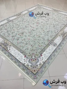 فرش 1700 شانه گلسا سبز کاشان