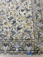 فرش طرح تماشا نقره ای 500شانه کاشان