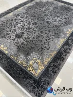 فرش 700 شانه گل برجسته طرح سما کاشان