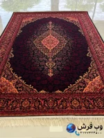 فرش سرمه خوش رنگ آنا 700 شانه کاشان