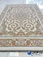 فرش طرح ترنج نقره ای 1200شانه
