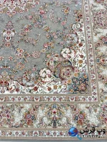 فرش طرح دستباف ماهان طوسی 1200 شانه کاشان