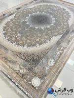فرش وینتیج کاشان طرح شاهانه 1200 شانه دلفینی