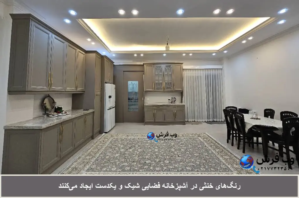 رنگ های خنثی در دکوراسیون آشپزخانه