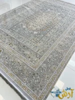 فرش درخت زندگی 1200شانه رنگ سیلور کاشان