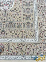 فرش درخت سرو 1200 شانه رنگ کرم
