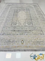 فرش طرح درخت زندگی 1200شانه رنگ سیلور