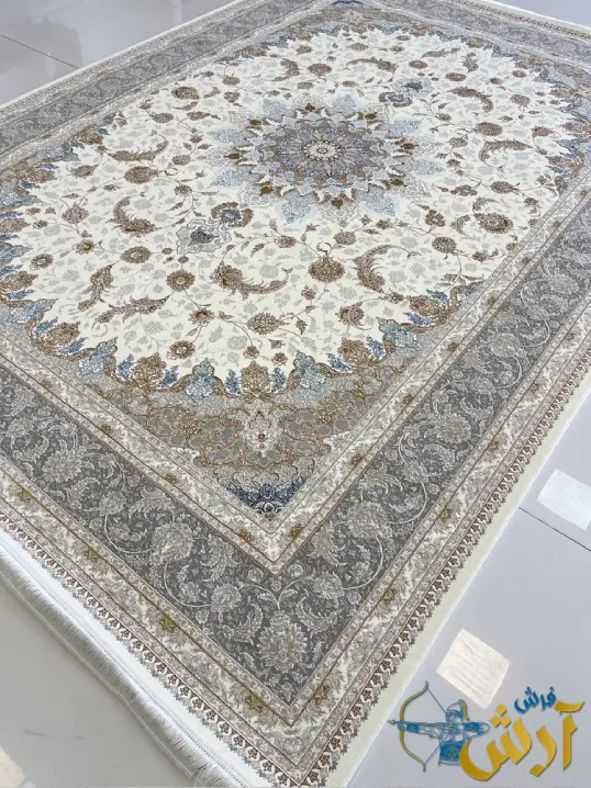 فرش طرح دستباف نقشه روناک 1200 شانه کاشان