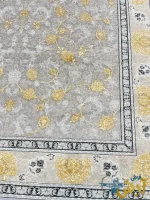 فرش طوسی گل برجسته ساره 700شانه