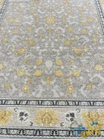 فرش طوسی گل برجسته طرح ساره 700شانه