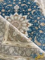 فرش آبی طلایی صنم 1200شانه